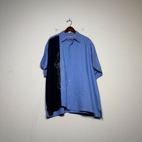 VTG The Havanera Co Shirt Men XXL Blue Embroidered 90s Graphic Indie Classic - Picture 1 of 12